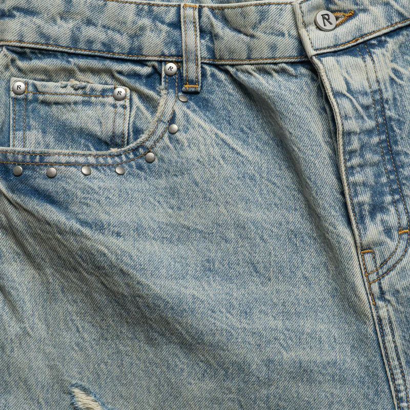 Guns N' Roses Denim Jeans - Light Vintage Blue
