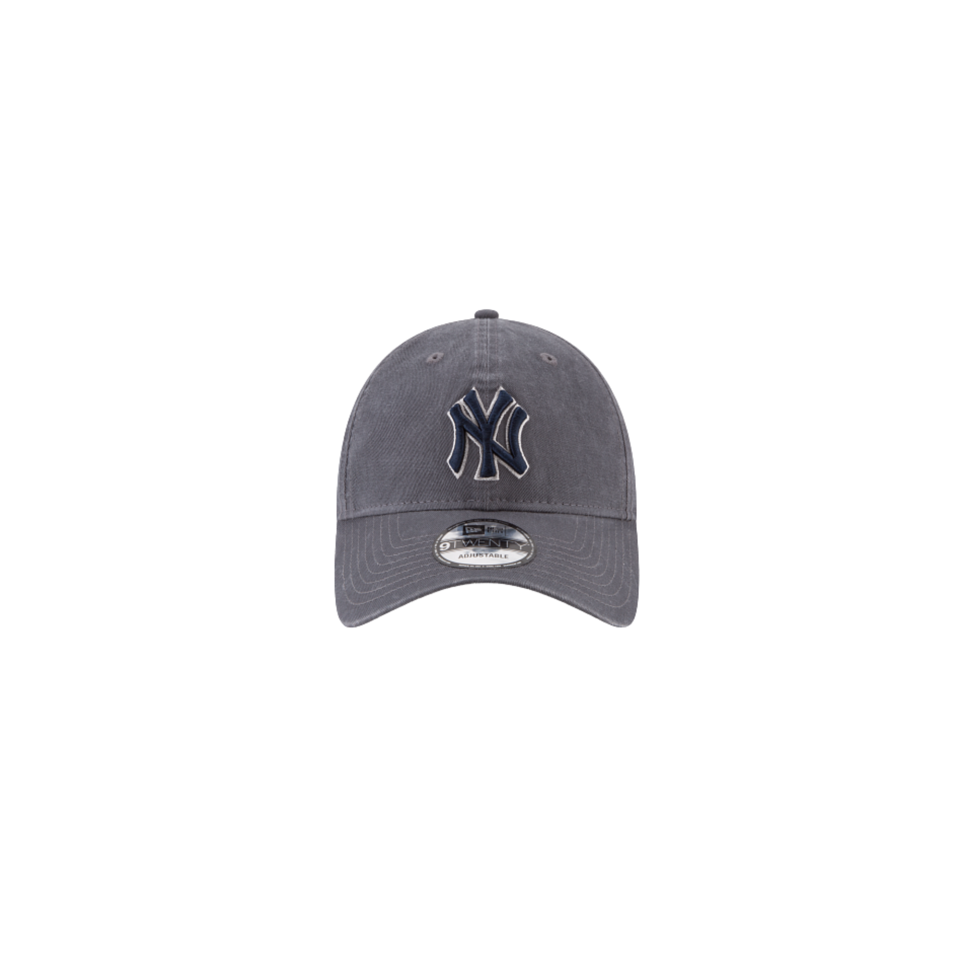 New York Yankee Dad Hat -  Grey