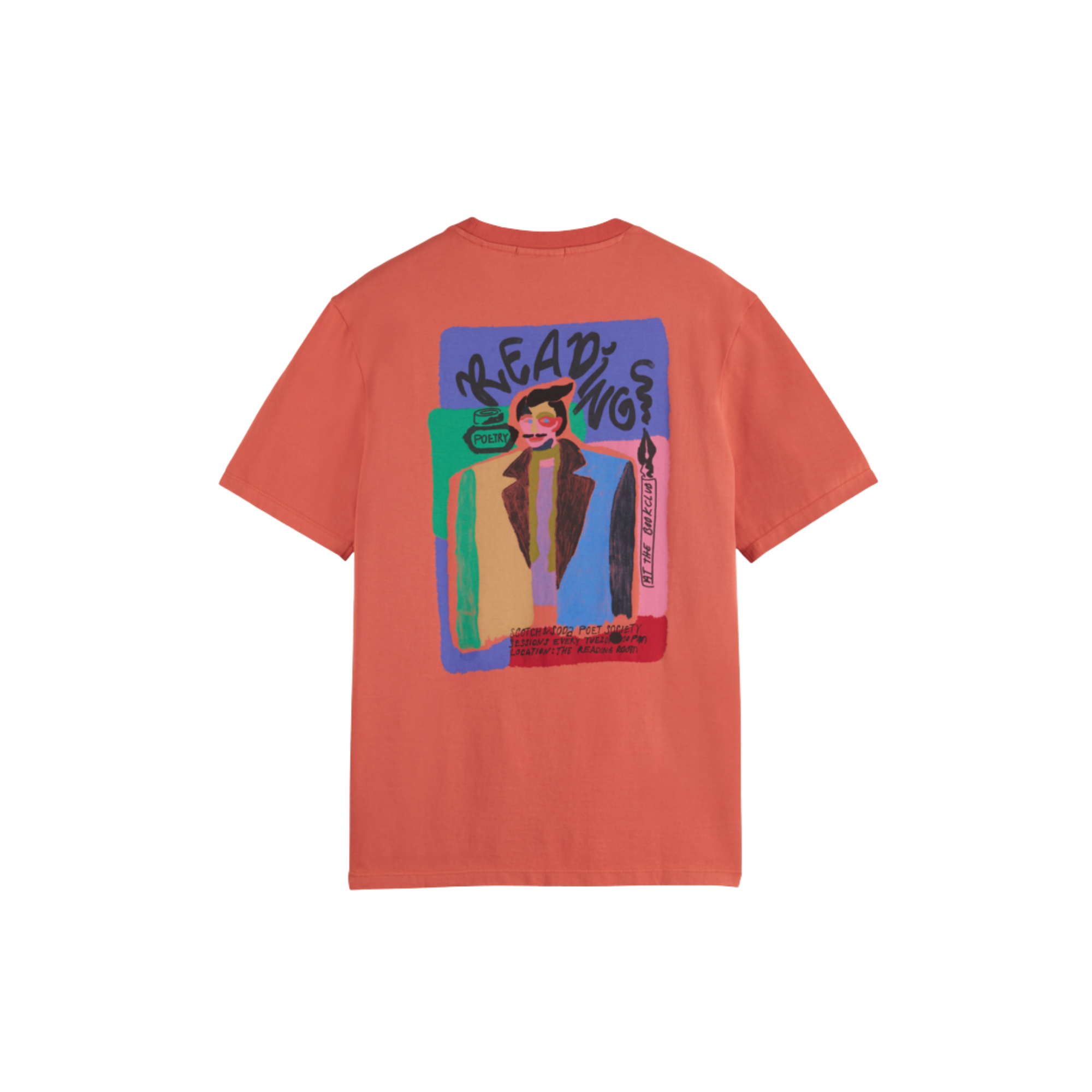 Reading Poetry T-Shirt - Negroni