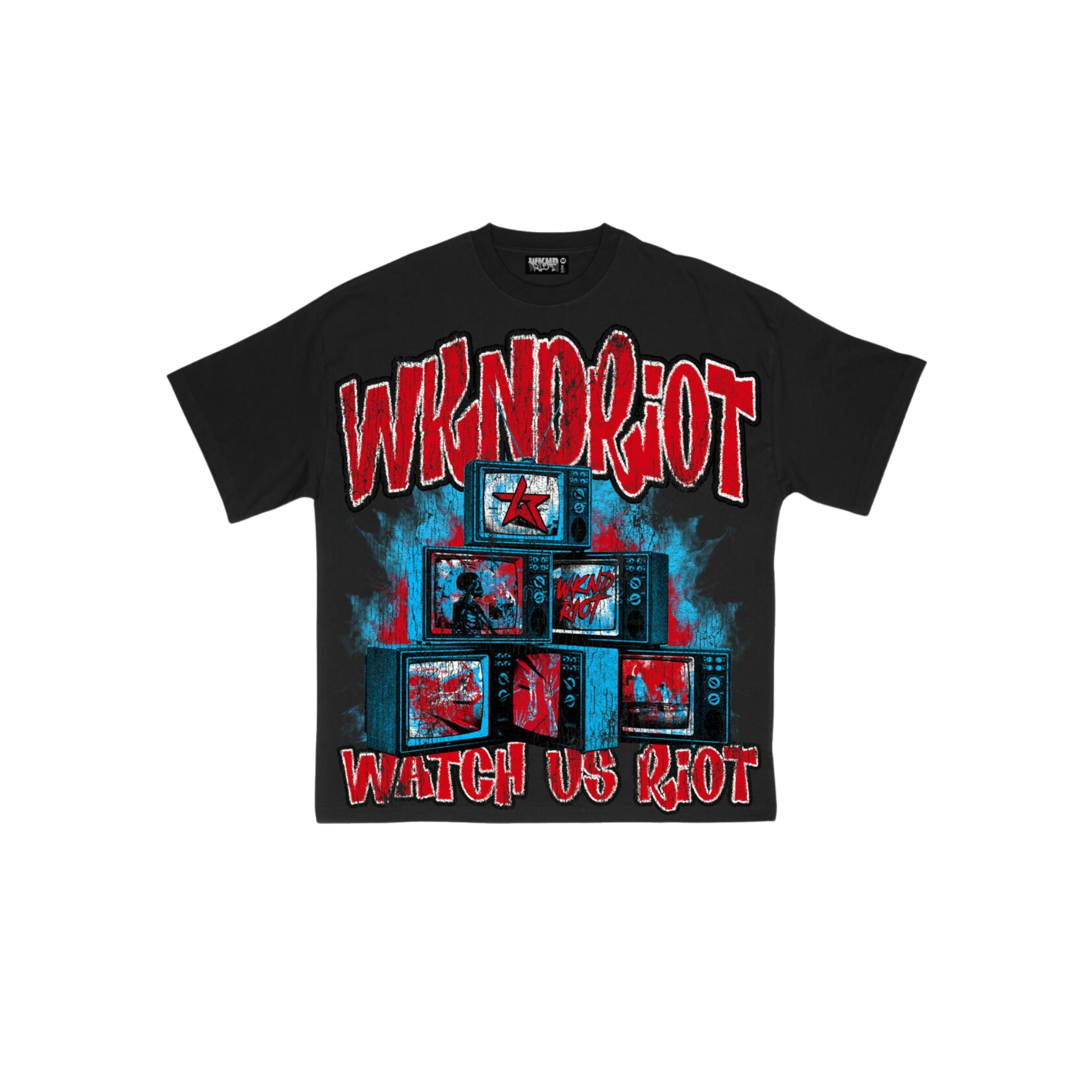 Watch Us Riot T-Shirt - Black