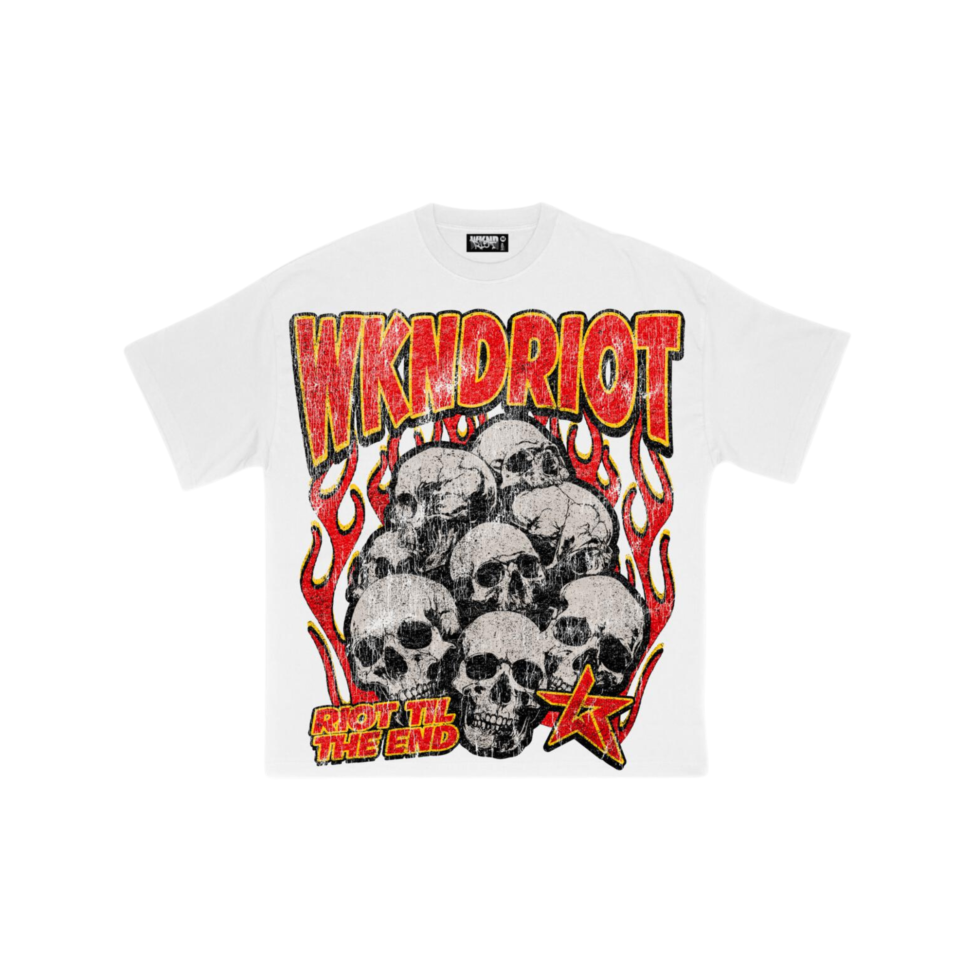 Riot Till The End T-Shirt - White