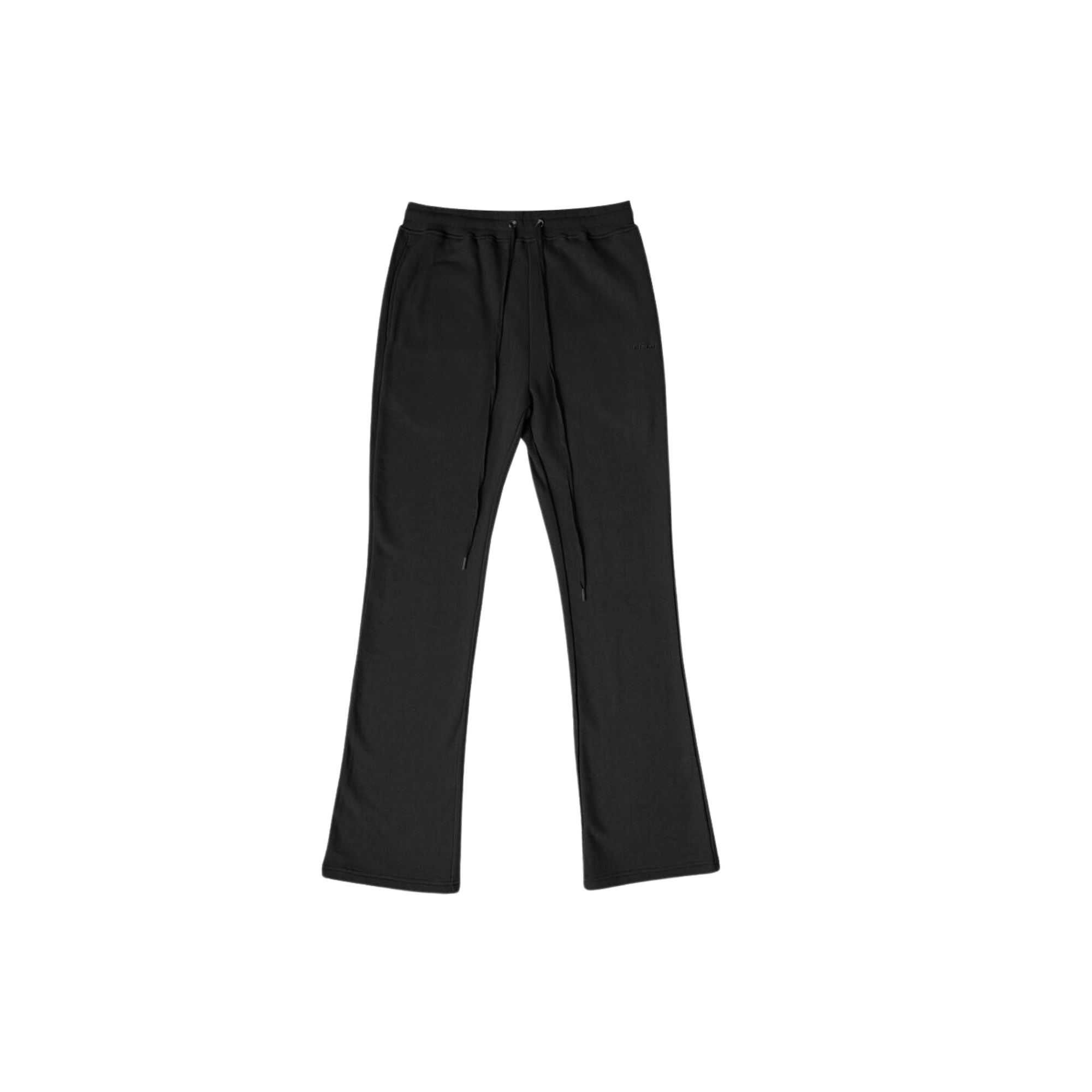 French Terry Flare Sweats - Black