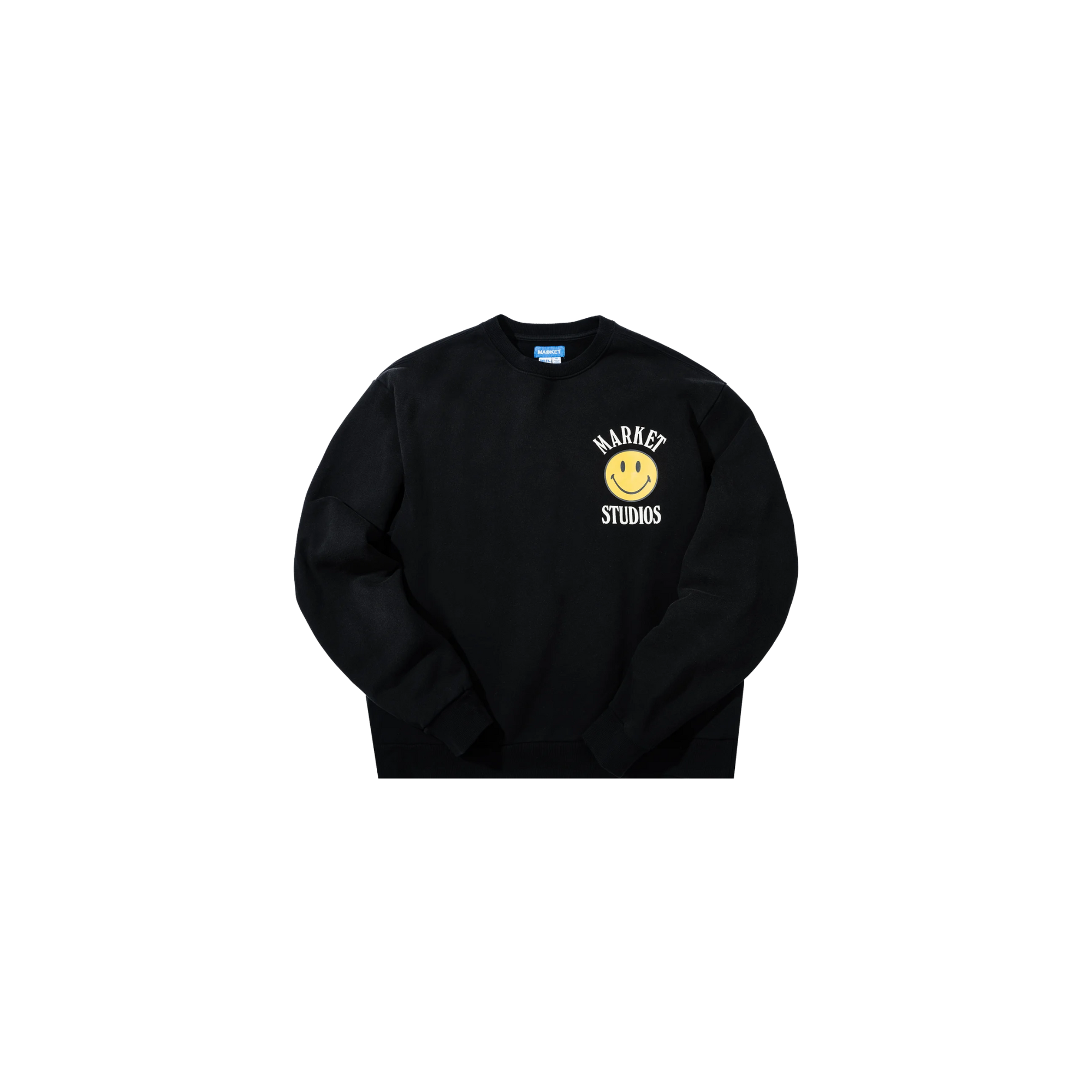 Smiley Lockup Crewneck - Jet Black