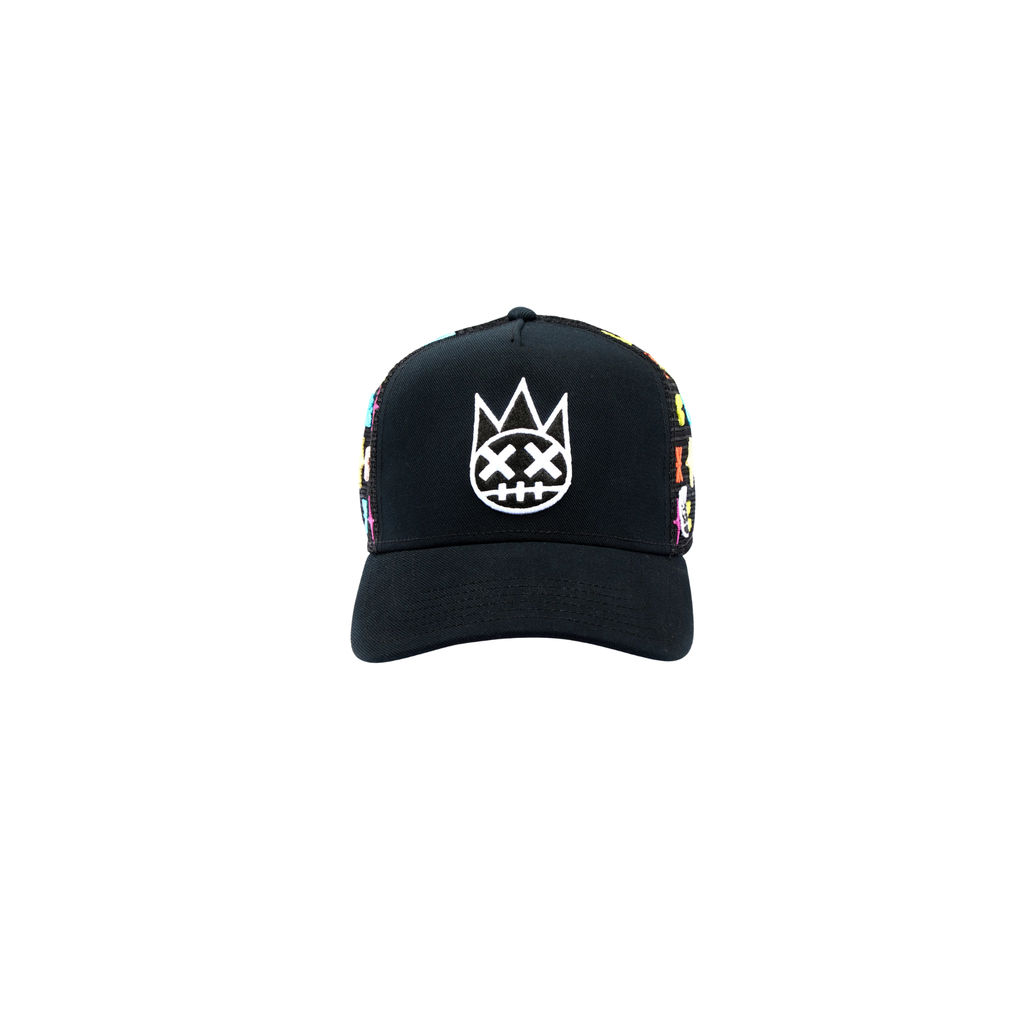 Cult Logo Pattern Hat - Black