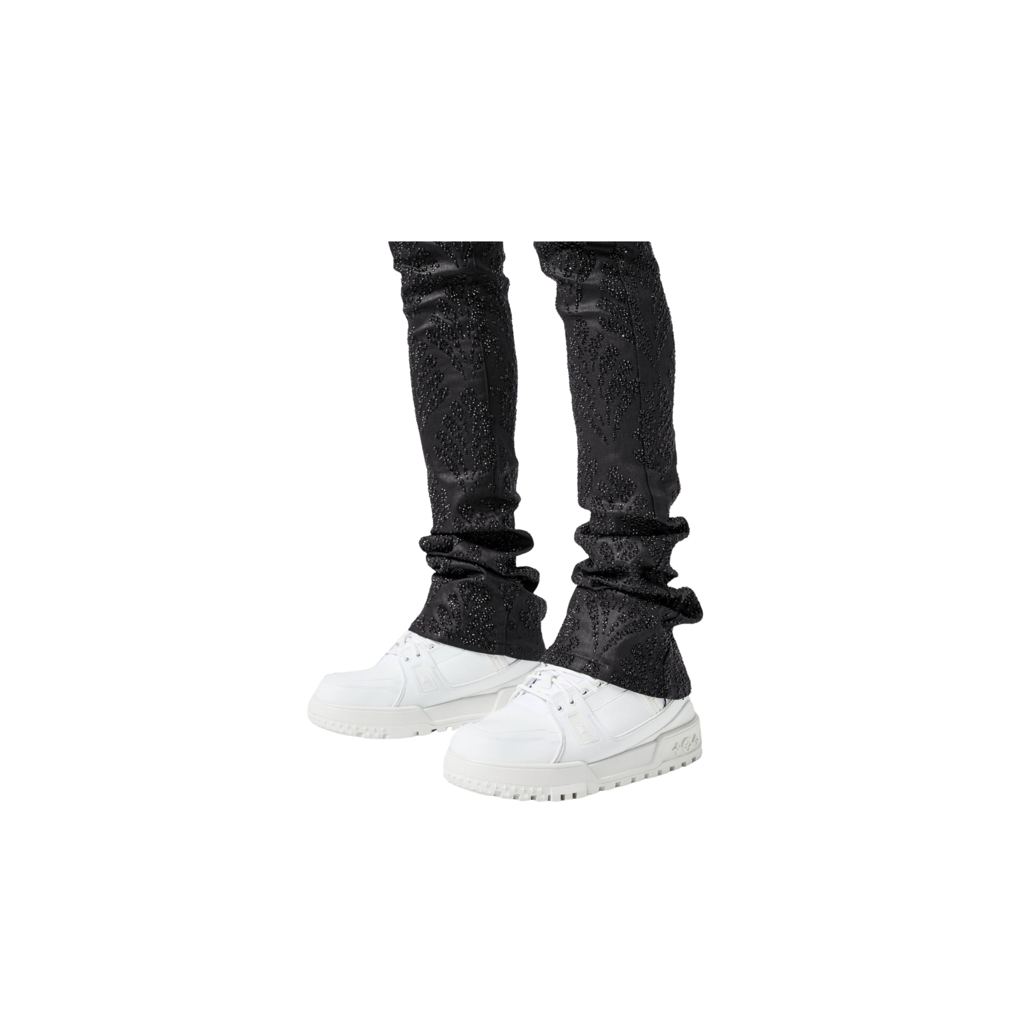 Obsidian Black Embellished Denim V3