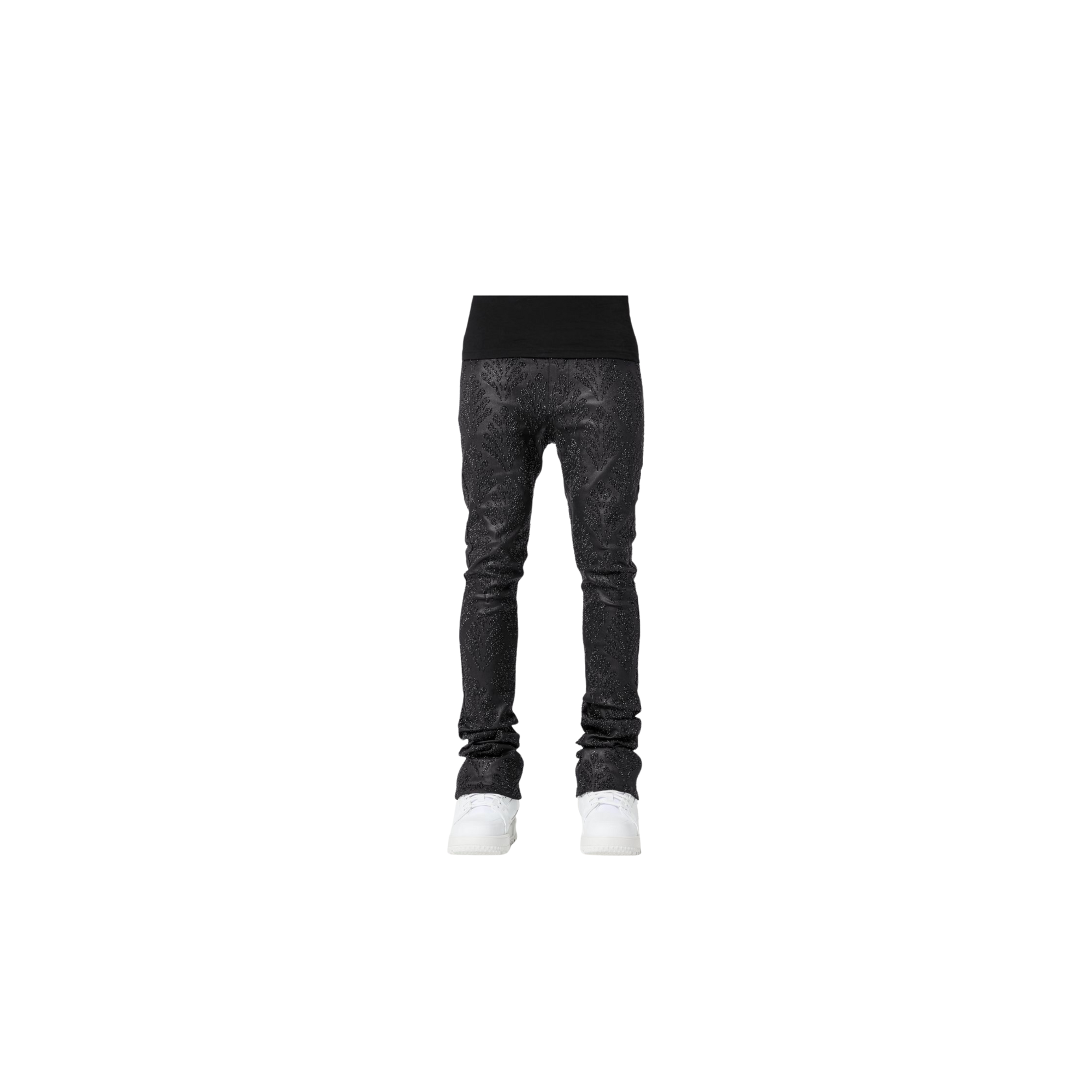 Obsidian Black Embellished Denim V3