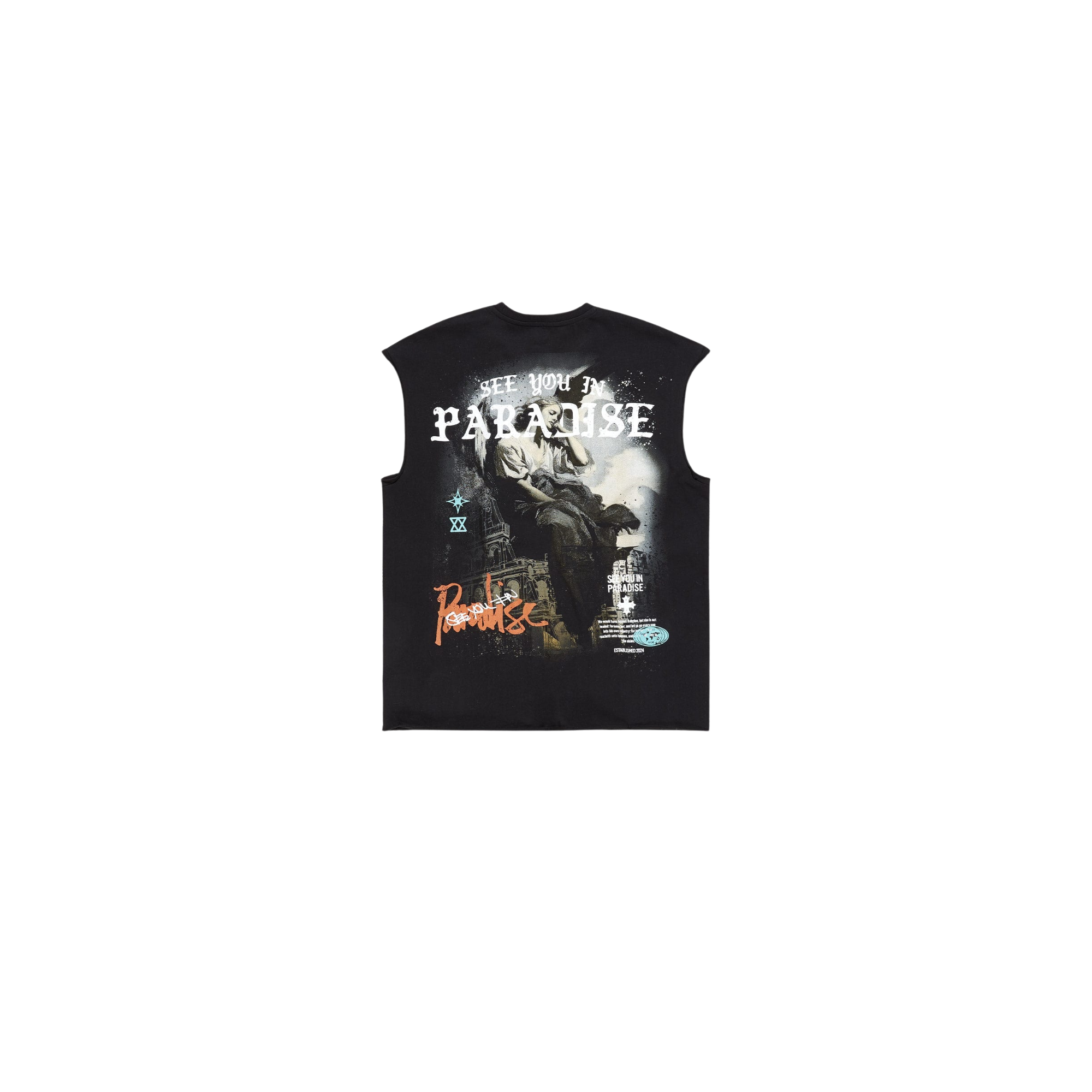 Cut Off shirt Digital - Black