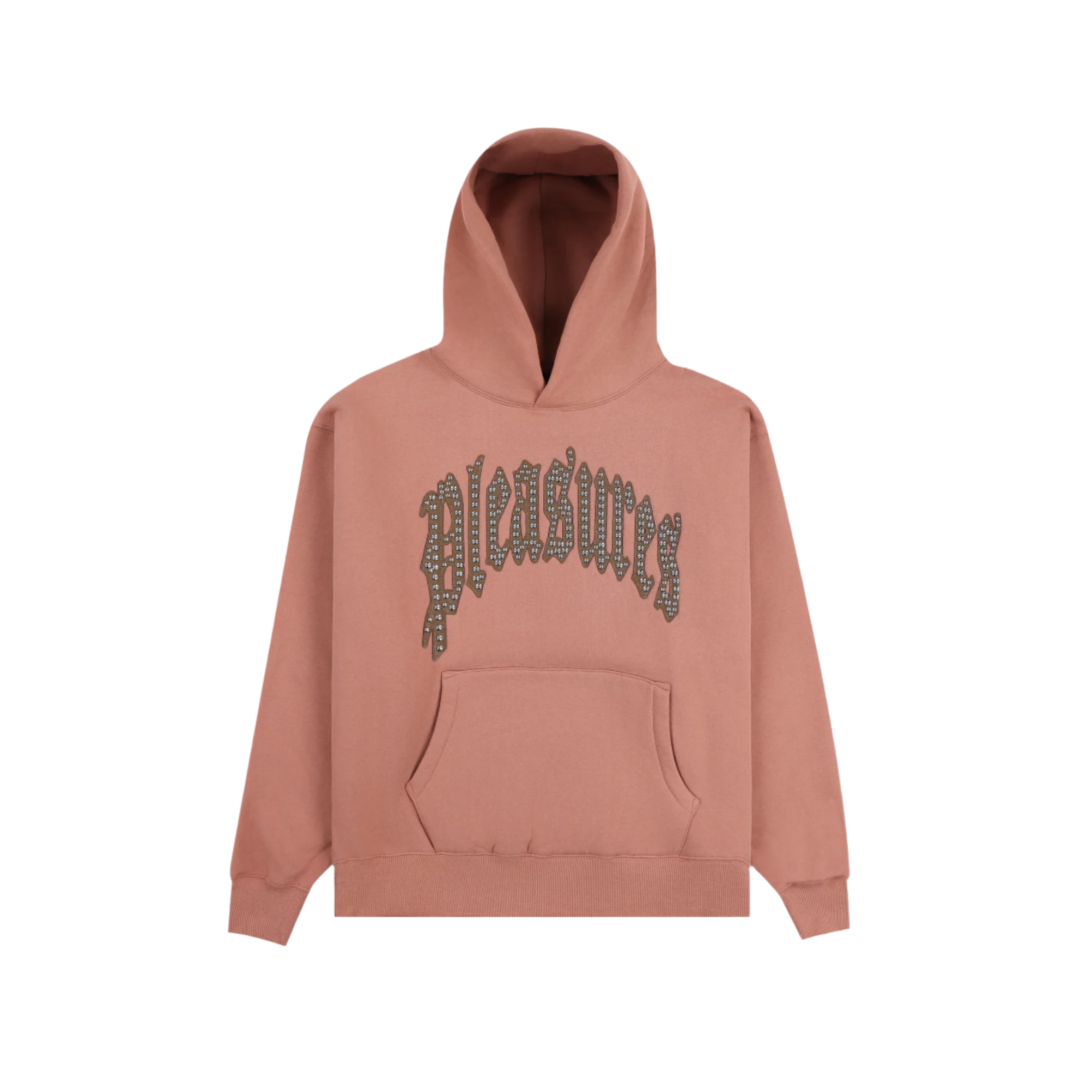 Twitched Studded Hoodie - Clay
