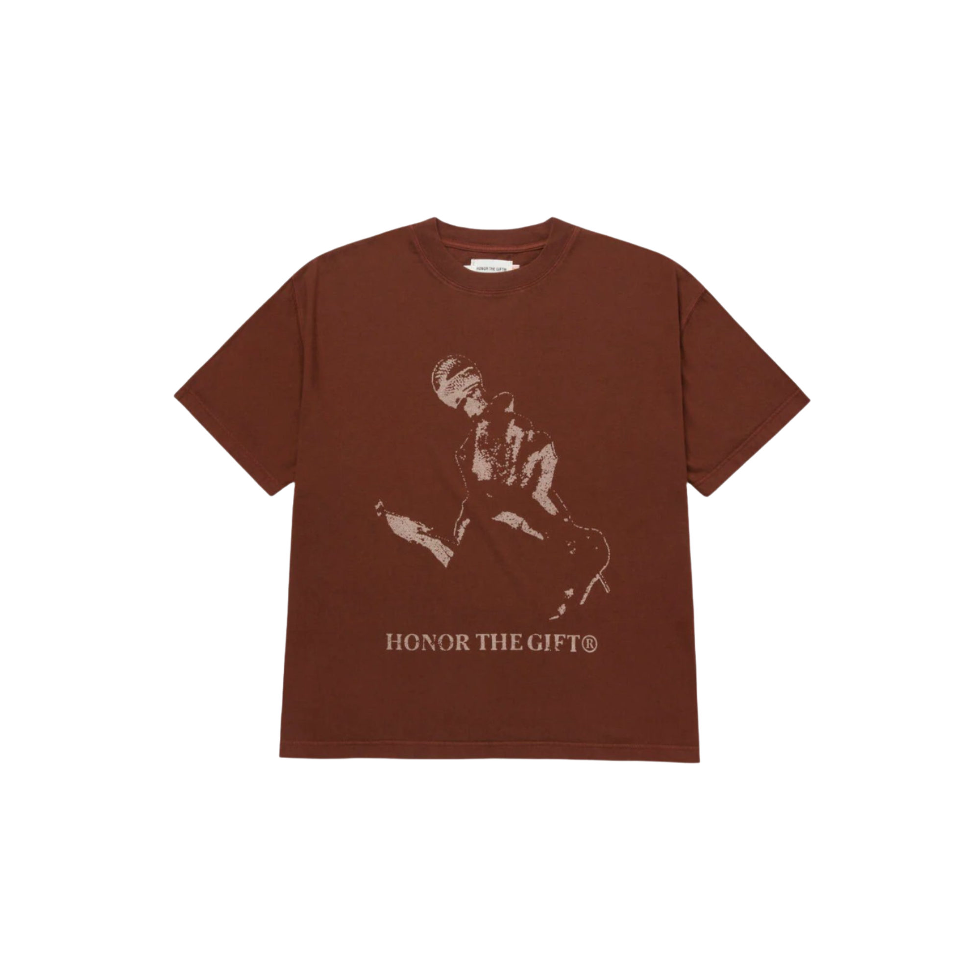 Live and Direct T-Shirt - Brown