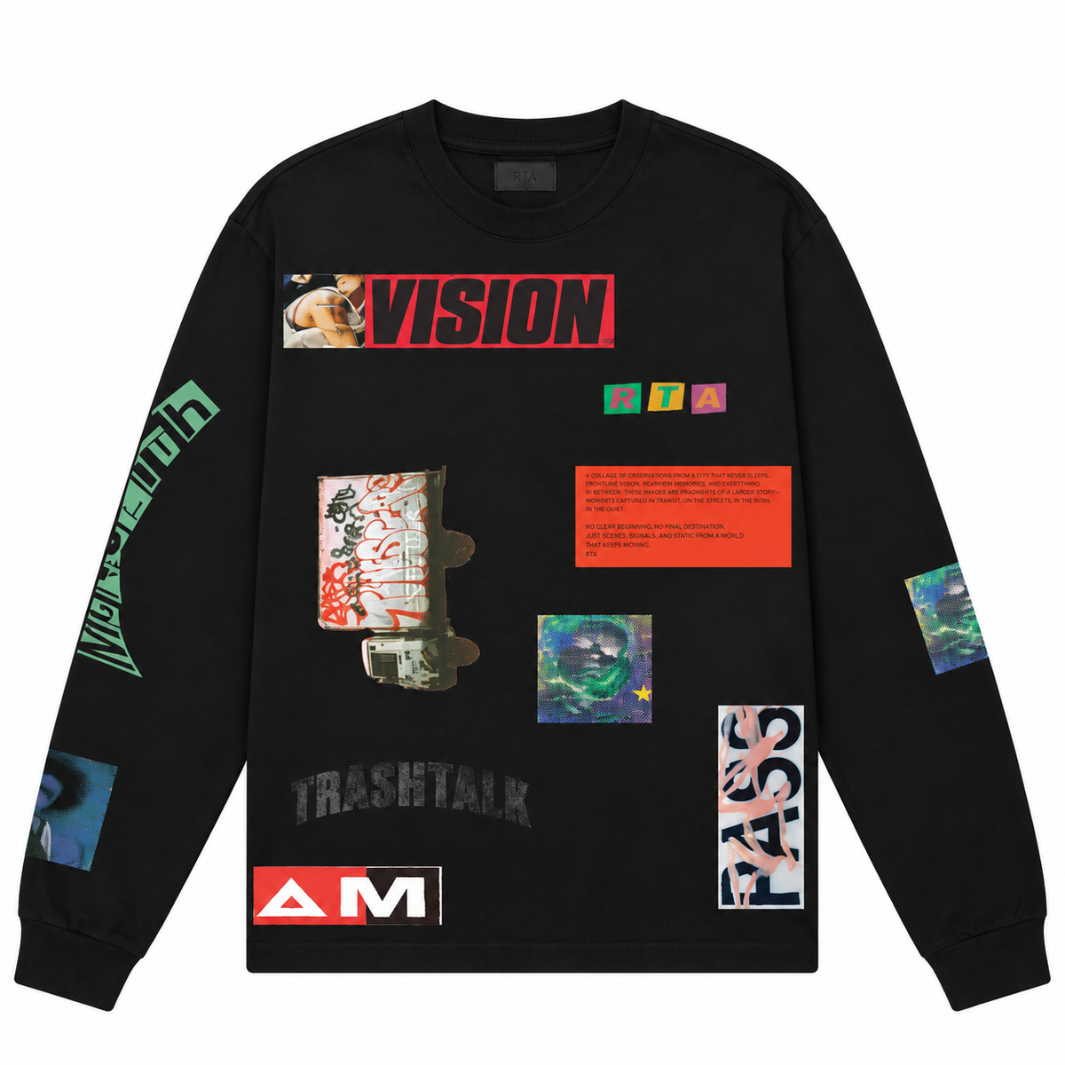 Lawrence Long Sleeve Tee - Black Error