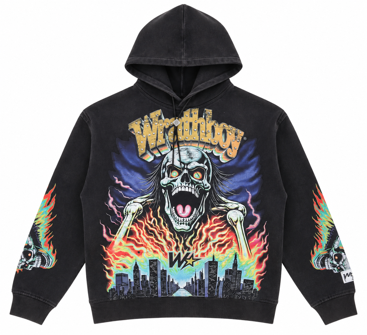 No Hard Feelings Hoodie -Vintage Black