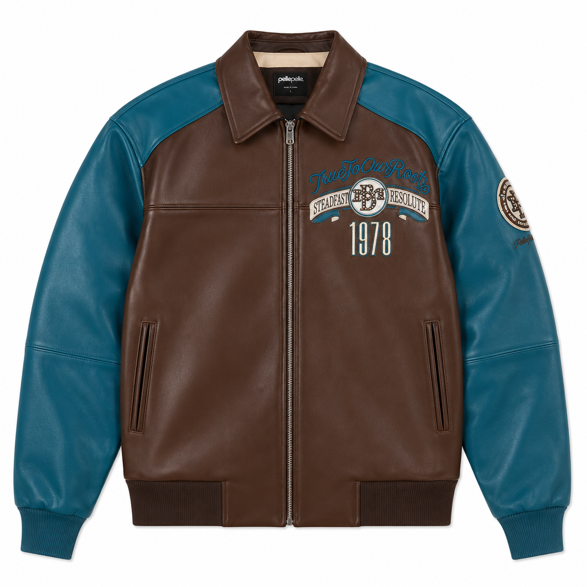 True To Our Roots Jacket - Brown / Teal / Ivory