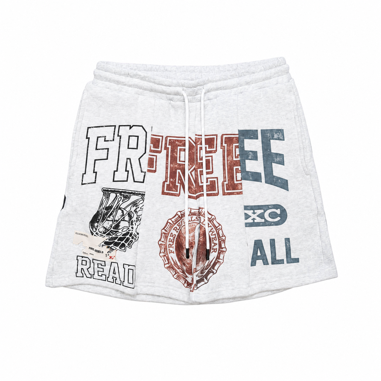 Split Shorts - Heather Grey