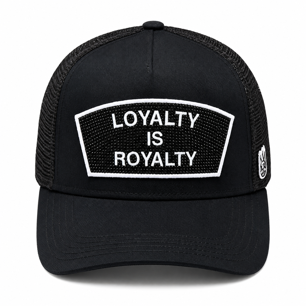 Loyalty Is Royalty Mesh Back Trucker Hat - Black