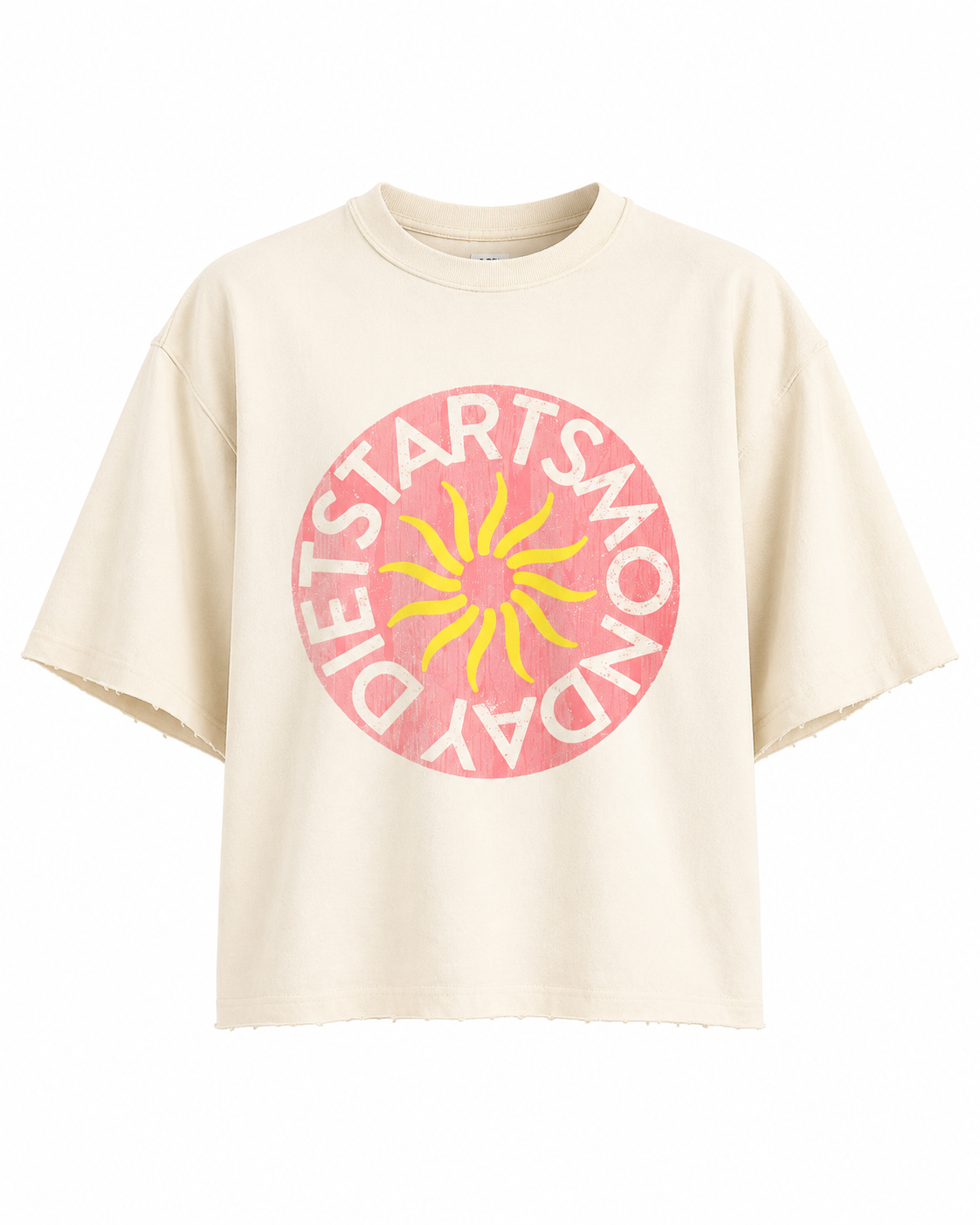 Sol T-Shirt - White/Washed Red