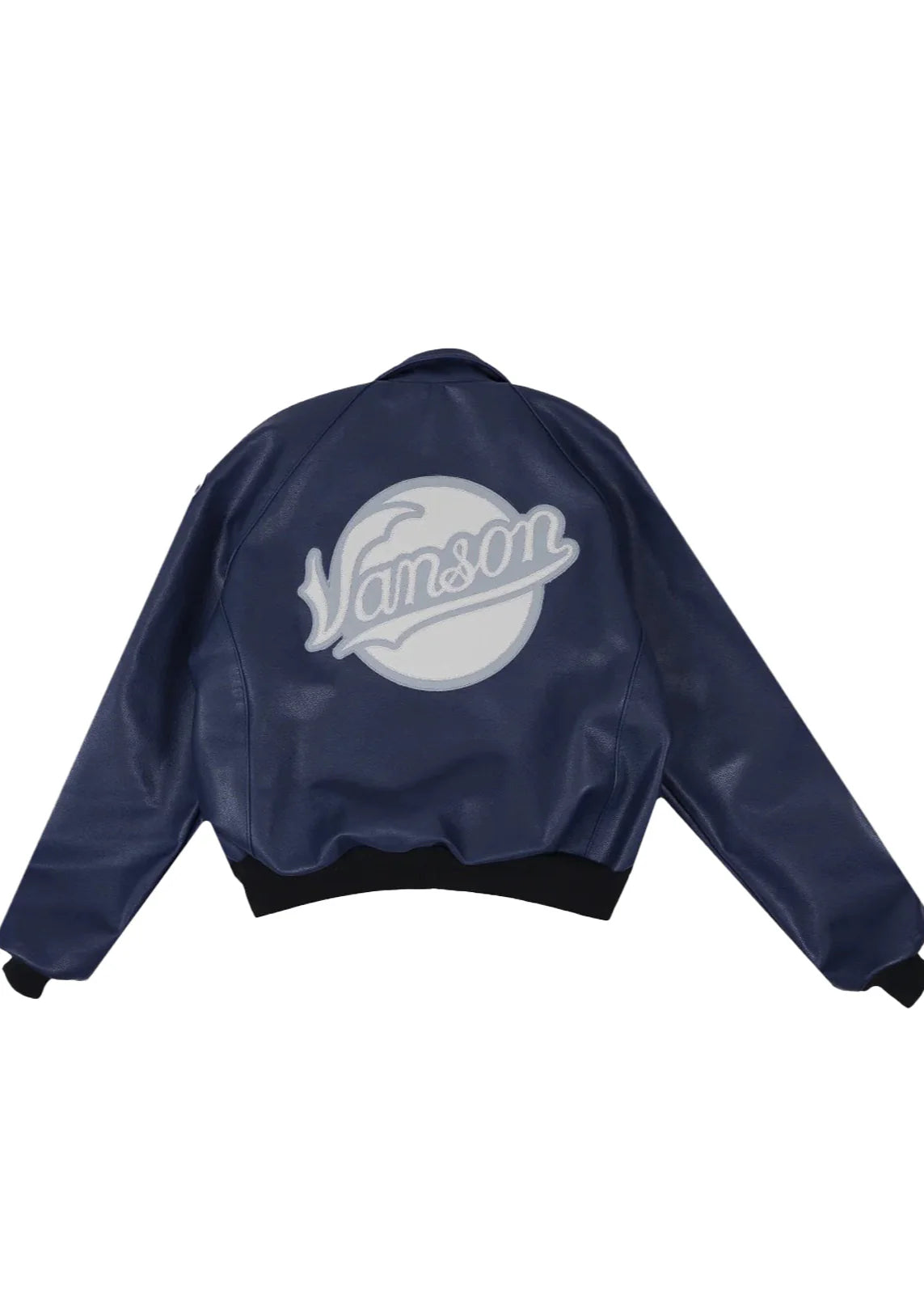 Fly Geenuis X Vanson Bronx Bomber Jacket - Navy
