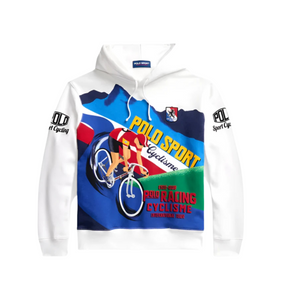 Cycler Poster Hoodie - White