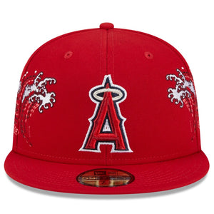 Los Angeles Angels Tonal Wave Fitted