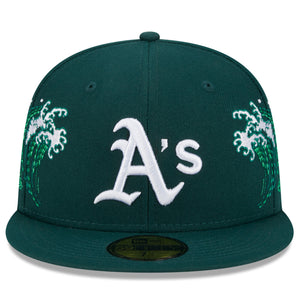 Oakland Athletics Tonal Wave Fitted