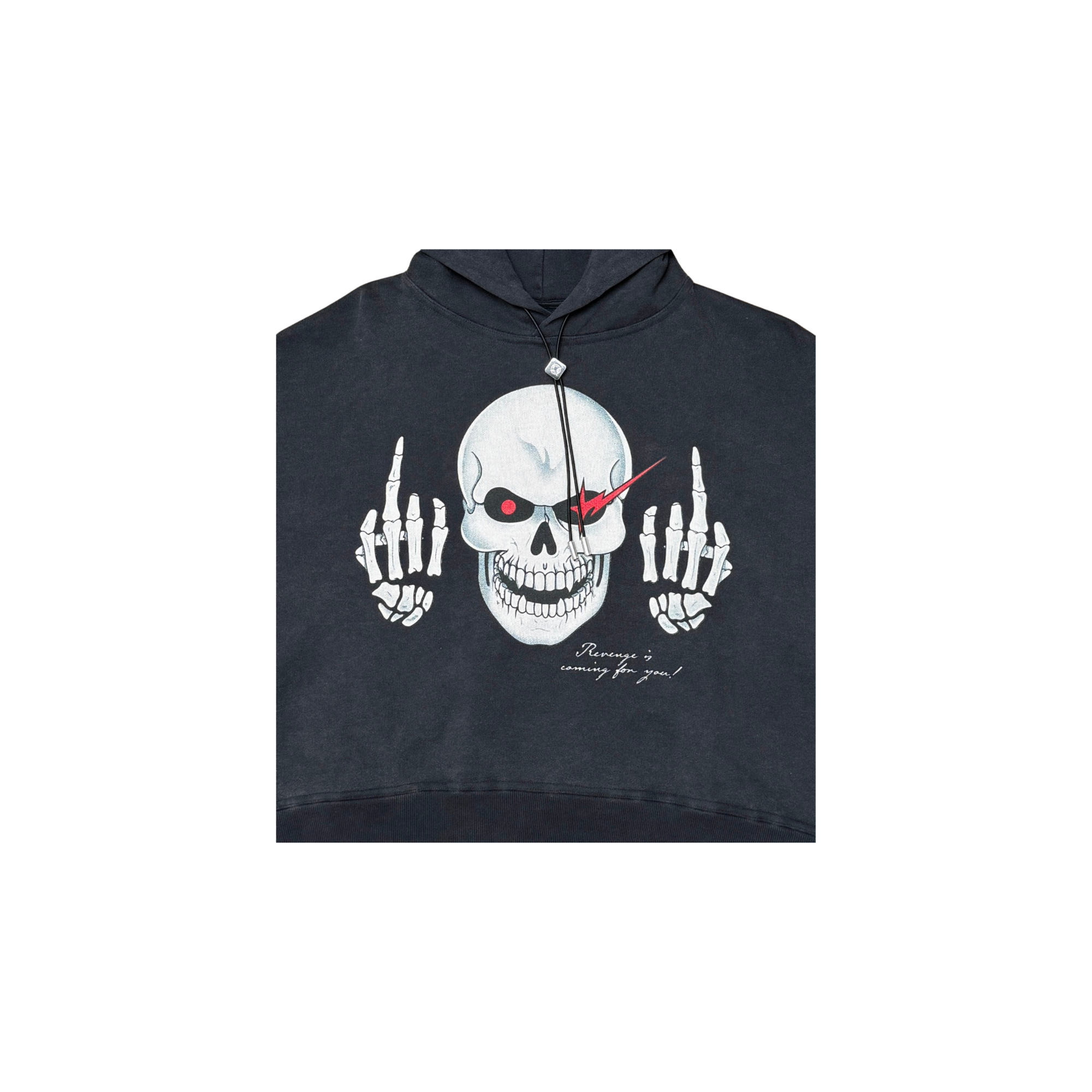 3:33 Cropped Hoodie - Black
