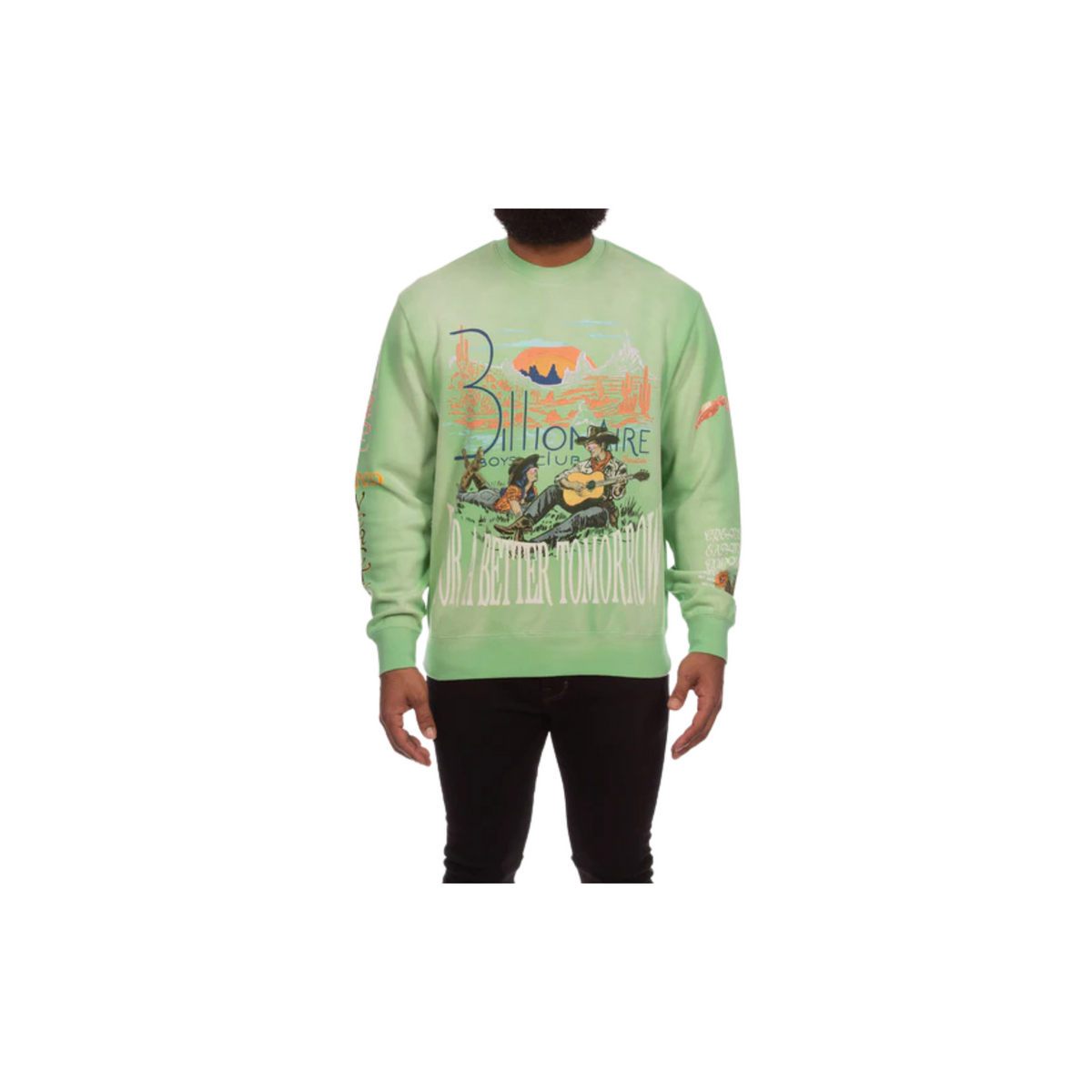 Tomorrow Sunset Crewneck - Absinthe Green
