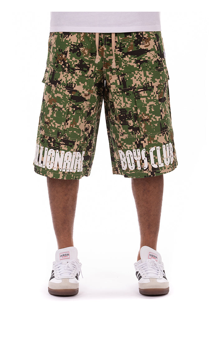 BB Camo Cargo Shorts - Sesame
