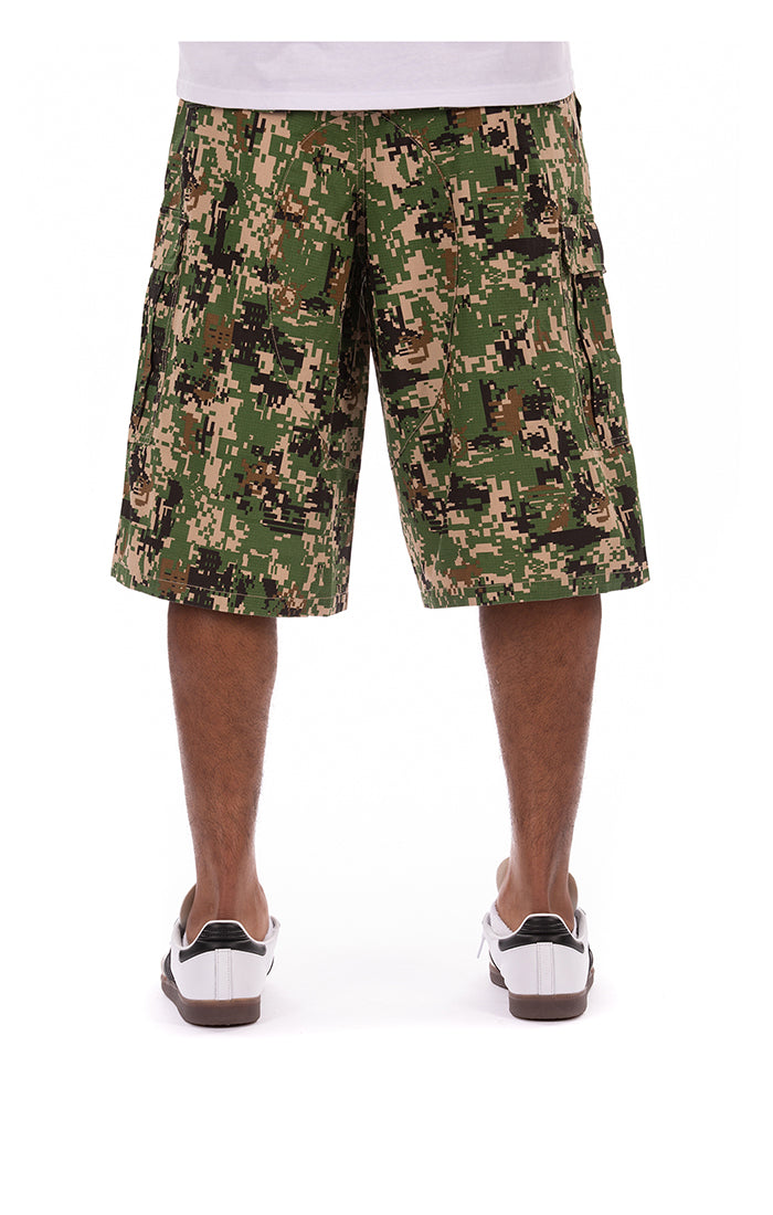BB Camo Cargo Shorts - Sesame