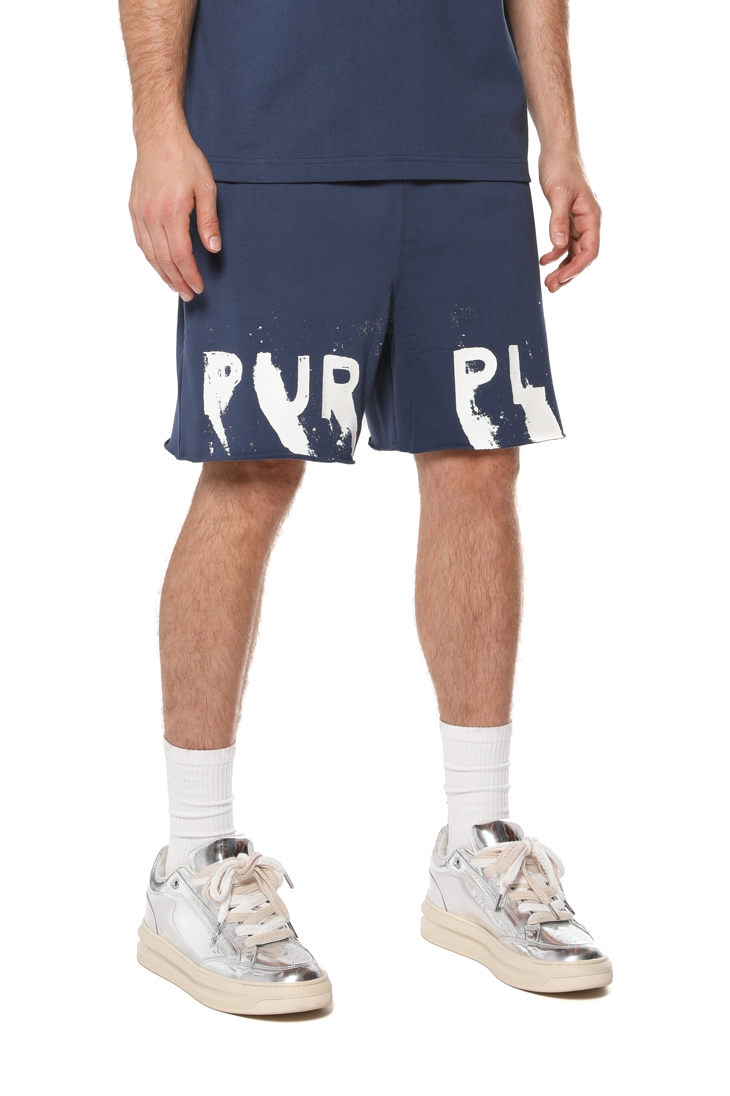 Painted Wordmark Short - Blue