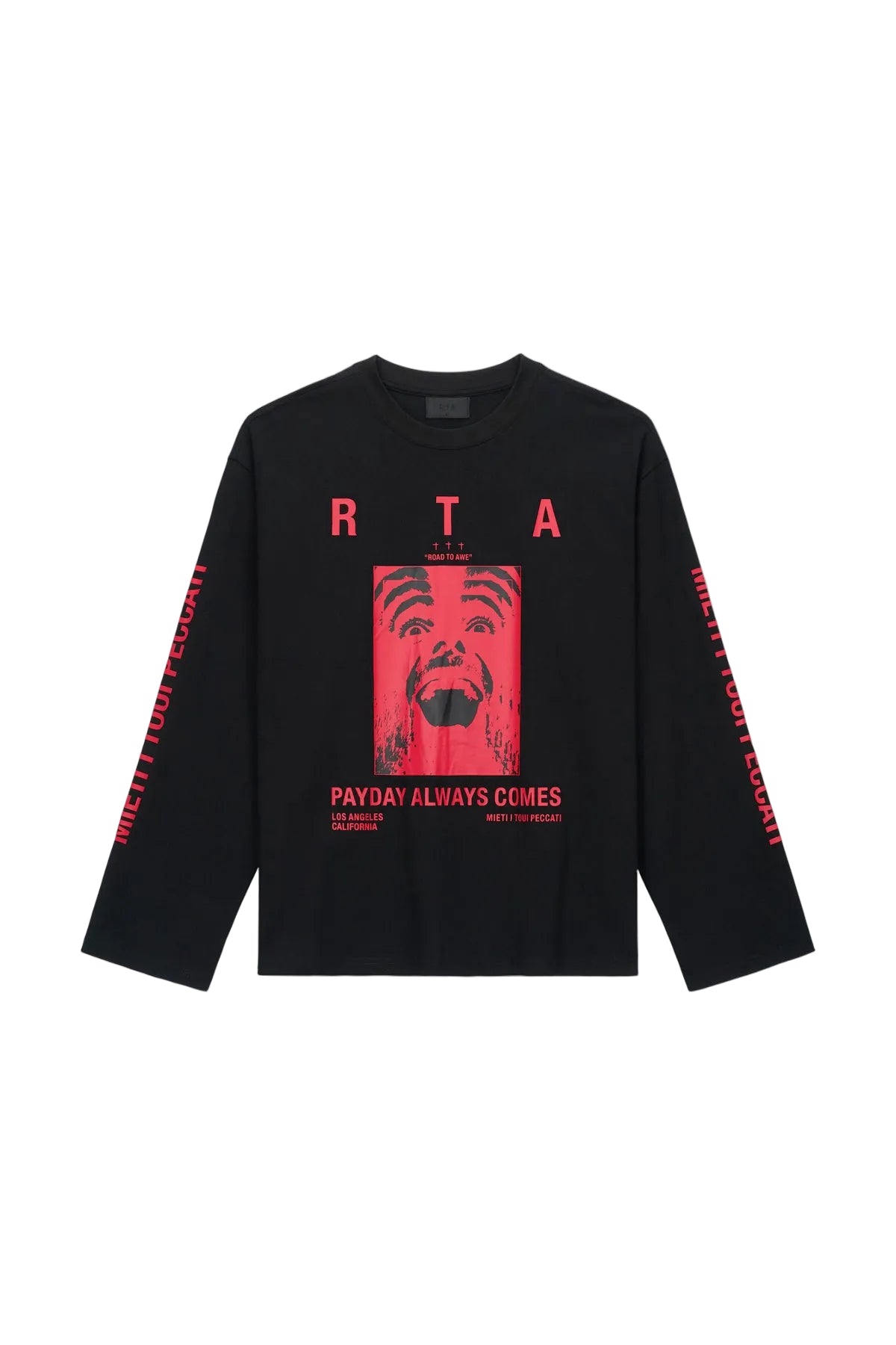 Marceau Oversized Ls T-Shirt - Black Payday