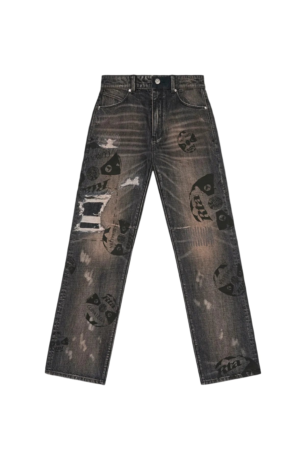 Jonas Straight Leg Jean - Charcoal Ember Allover Soccer