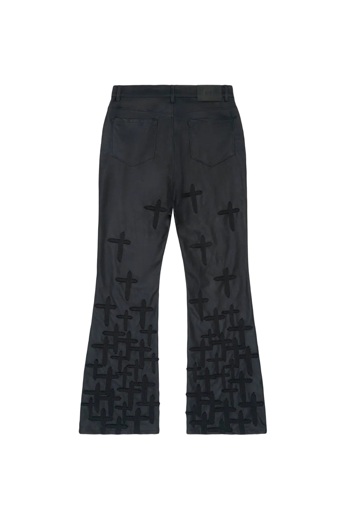 Mael Slim Flare Jean - Black Descending Cross