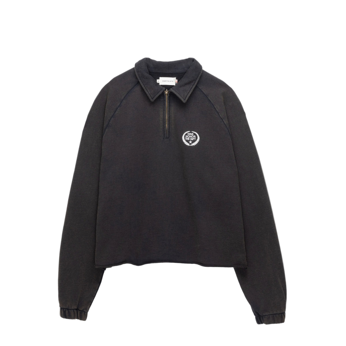 Vintage Terry Quarter Zip - Vintage Black