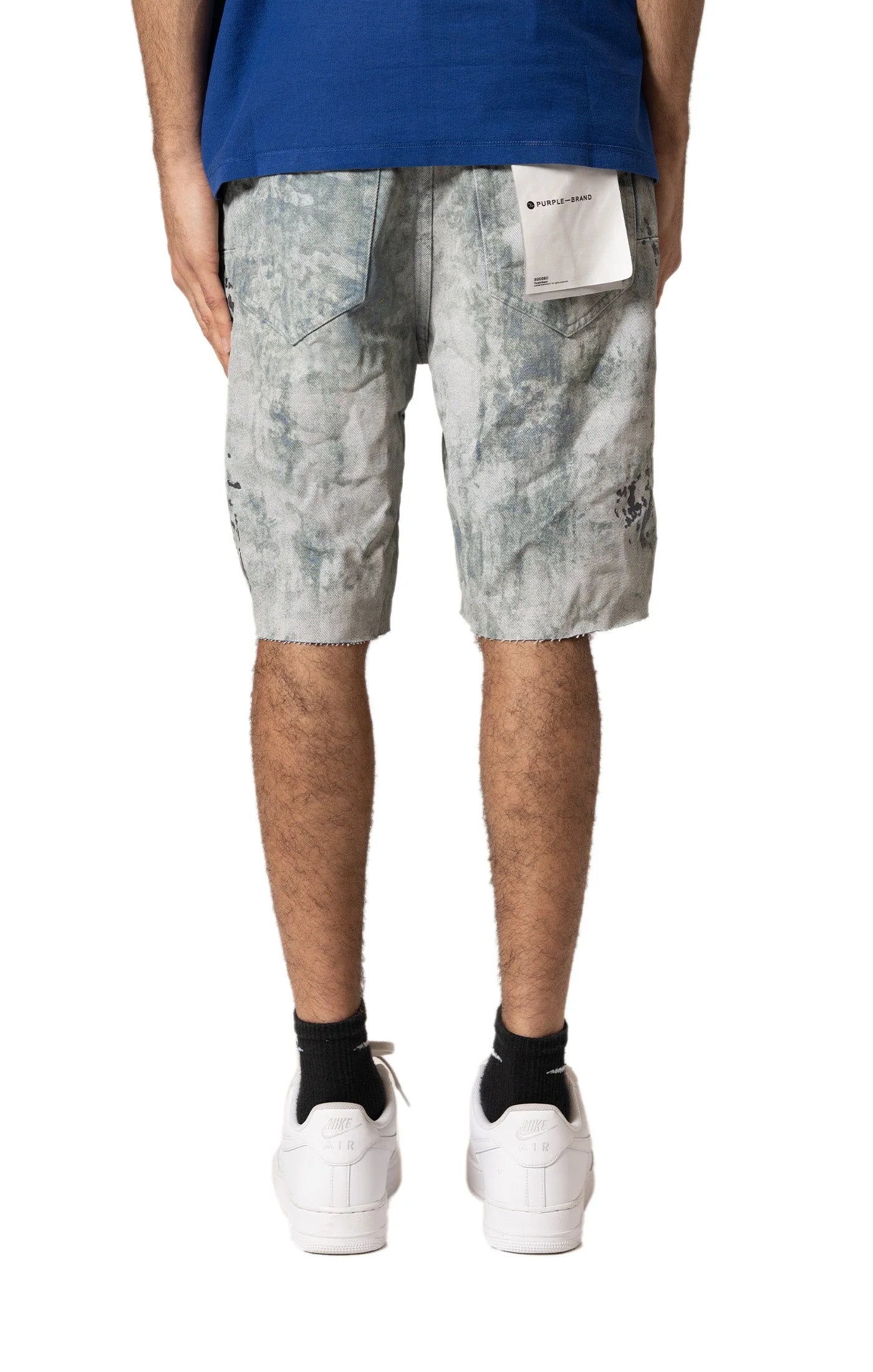 Worn Camouflage Embroidery - Light Indigo