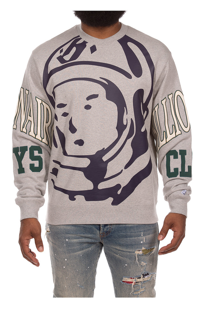 Big Face Sweatshirt -Heather Grey