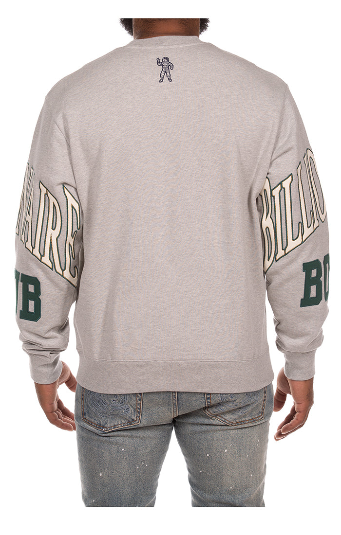 Big Face Sweatshirt -Heather Grey