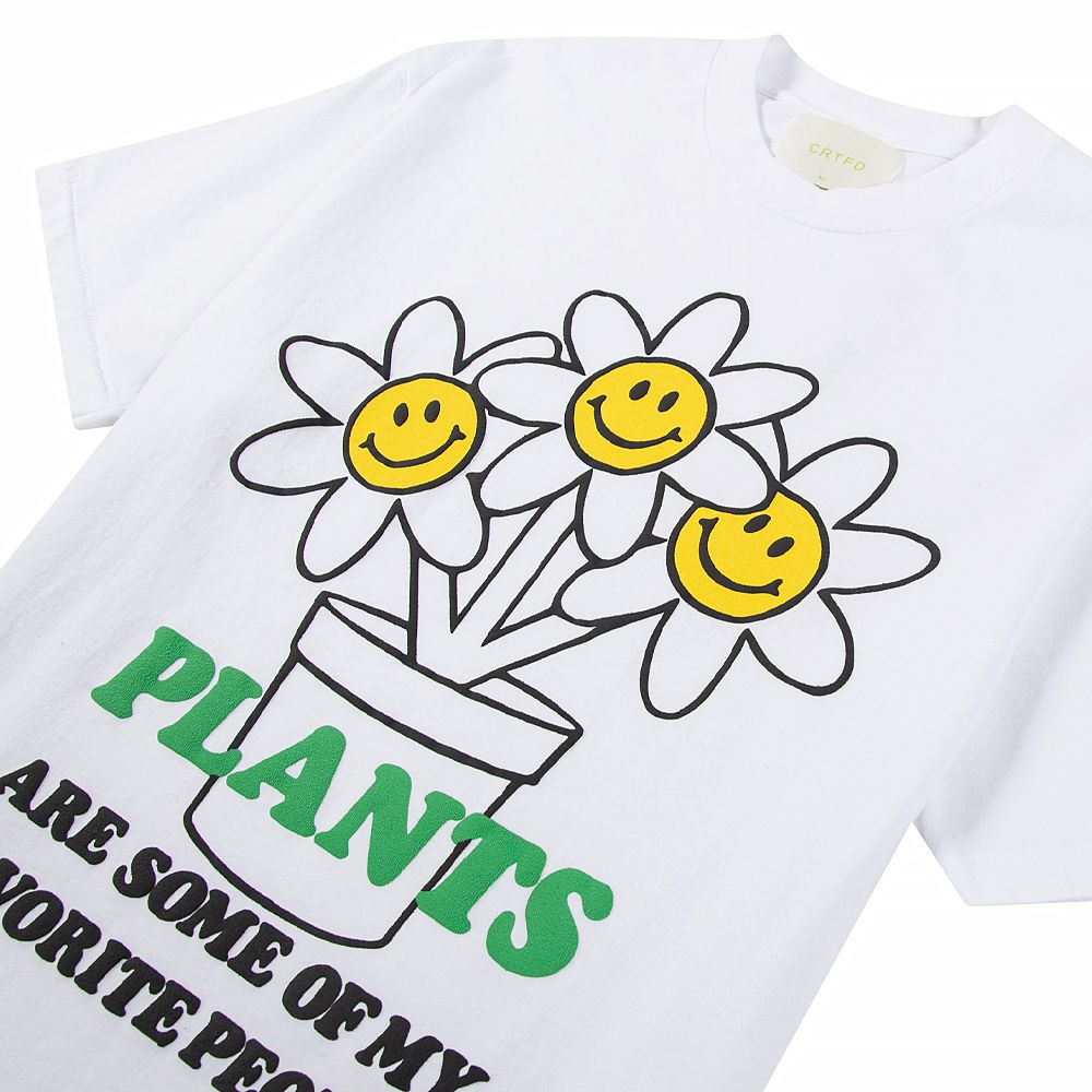 Happy Plant Tee - White
