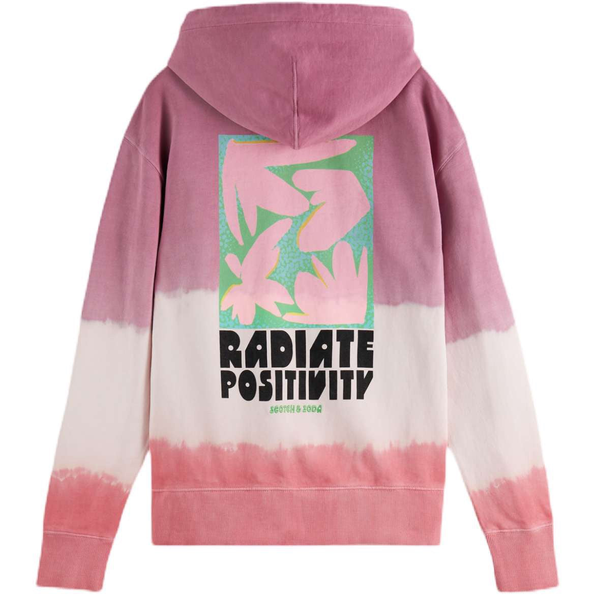 Radiate Positivity Hoodie - Pink Dye