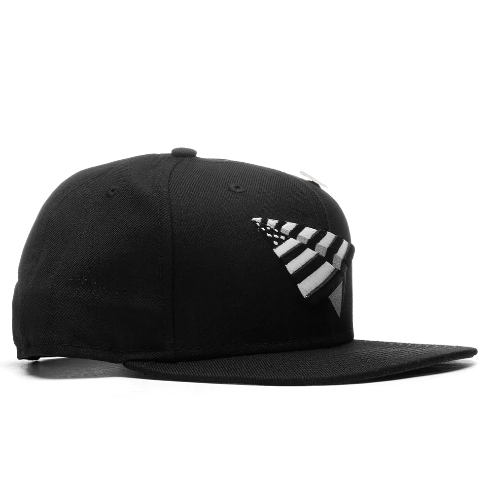 Classic Planes Snapback - Black/ Green Bottom