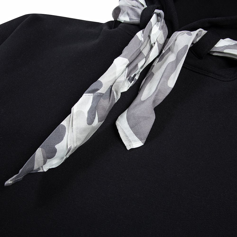 Patchwork Bandana Hoodie - Black