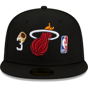 Miami Heat 3 Rings Fitted