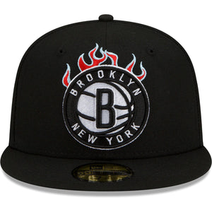 Brooklyn Nets Flame Fitted